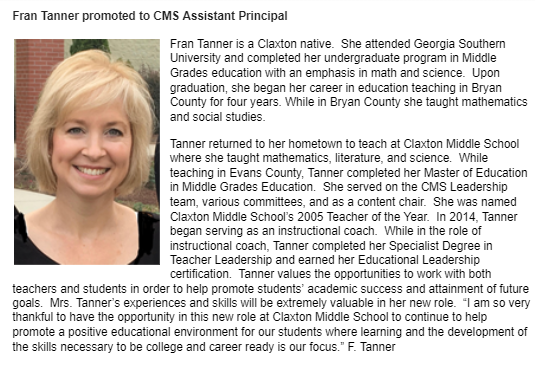 Picture of Tanner Assistant Principal